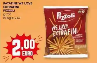 Pam Patatine we love extrafini PIZZOLI offerta