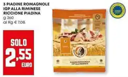 Pam 3 piadine romagnole igp alla riminese riccione piadina offerta