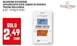 Pam Salmone scozzese affumicato con legno di faggio TESORI DELL'ARCA offerta