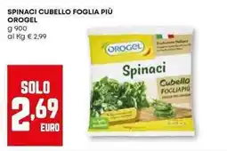 Pam Spinaci cubello foglia più OROGEL offerta