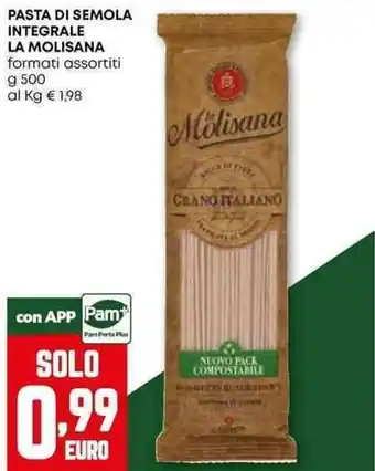 Pam Pasta di semola integrale LA MOLISANA offerta