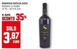 Pam Passole sicilia doc bianco o rosso offerta