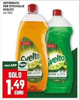 Pam Detersivo per stoviglie SVELTO offerta