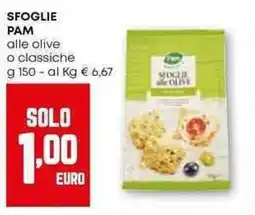 Pam Sfoglie pam alle olive o classiche offerta