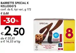 Bennet Barrette special k KELLOGG'S offerta