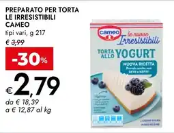 Bennet Preparato per torta le irresistibili CAMEO offerta