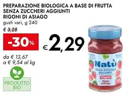 Bennet Preparazione biologica a base di frutta senza zuccheri aggiunti RIGONI DI ASIAGO offerta