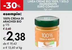 Bennet 100% crema di arachidi Bio COMPANY offerta