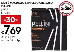 Bennet Caffè macinato espresso cremoso PELLINI offerta