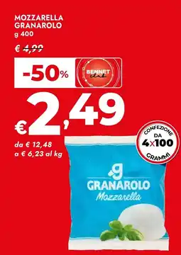 Bennet Mozzarella GRANAROLO offerta