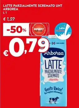 Bennet Latte parzialmente scremato UHT ARBOREA offerta
