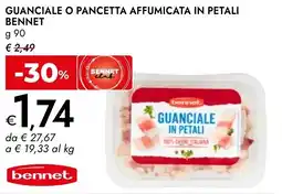 Bennet Guanciale o pancetta affumicata in petali BENNET offerta