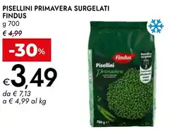 Bennet Pisellini primavera surgelati FINDUS offerta