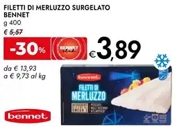 Bennet Filetti di merluzzo surgelato BENNET offerta