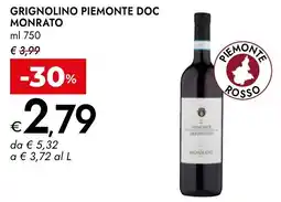 Bennet Grignolino piemonte doc MONRATO offerta