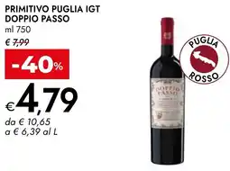 Bennet Primitivo puglia IGT DOPPIO PASSO offerta