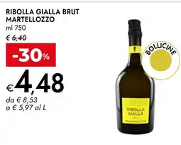 Bennet Ribolla gialla brut MARTELLOZZO offerta