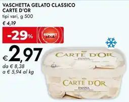 Bennet Vaschetta gelato classico CARTE D'OR offerta