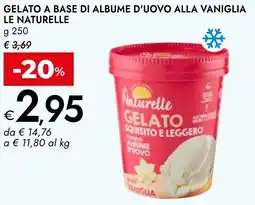 Bennet Gelato a base di albume d'uovo alla vaniglia LE NATURELLE offerta