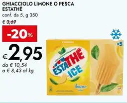 Bennet Ghiacciolo limone o pesca ESTATHÉ offerta