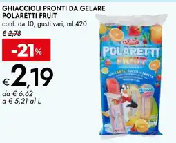 Bennet Dolfin ghiaccioli pronti da gelare polaretti fruit offerta