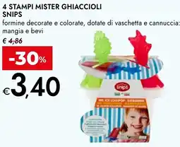 Bennet 4 stampi mister ghiaccioli SNIPS offerta