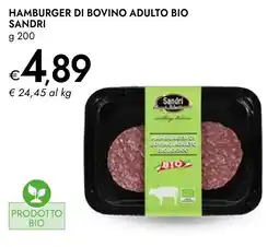 Bennet Hamburger di bovino adulto bio SANDRI offerta