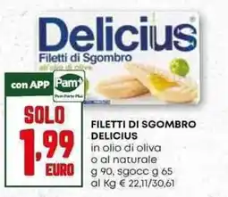 Pam Filetti di sgombro DELICIUS offerta
