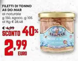 Pam Filetti di tonno AS DO MAR offerta