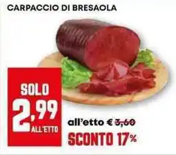 Pam Carpaccio di bresaola offerta