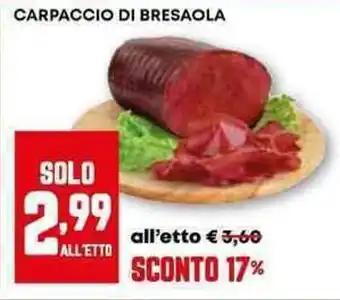 Pam Carpaccio di bresaola offerta