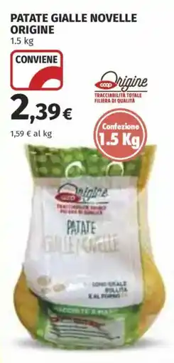 Coop Superstore Patate gialle novelle origine offerta