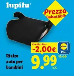 Lidl Rialzo auto per bambini offerta