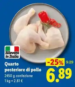 Lidl Quarto posteriore di pollo offerta