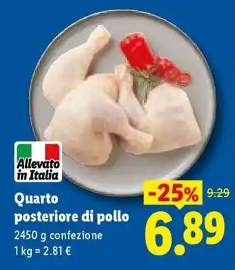 Lidl Quarto posteriore di pollo offerta