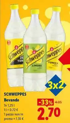 Lidl Schweppes Bevande offerta