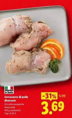 Lidl Sovracosce di pollo disossate offerta