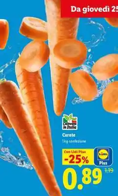 Lidl Carote offerta