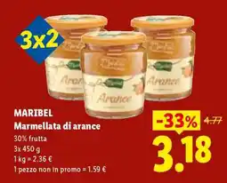 Lidl Maribel Marmellata di arance offerta