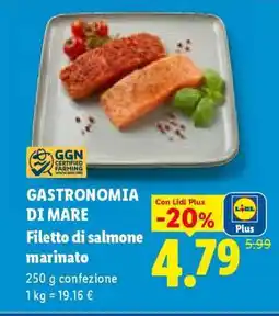 Lidl Gastronomia di Mare Filetto di salmone marinato offerta
