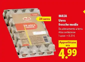 Lidl MAIA Uova fresche medie offerta