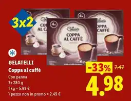 Lidl Gelatelli Coppa al caffè offerta