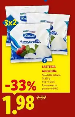 Lidl LATTERIA Mozzarella offerta