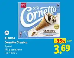 Lidl Algida Cornetto classico offerta