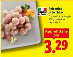 Lidl Polpettine di tacchino offerta