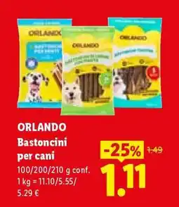Lidl Orlando Bastoncini per cani offerta