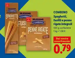 Lidl COMBINO Spaghetti, fusilli o penne rigate integrali offerta