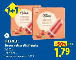 Lidl Gelatelli Stecco gelato alla fragola offerta