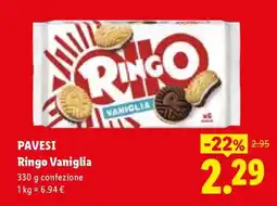Lidl Pavesi Ringo vaniglia offerta
