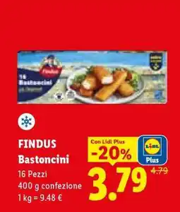 Lidl Findus Bastoncini offerta